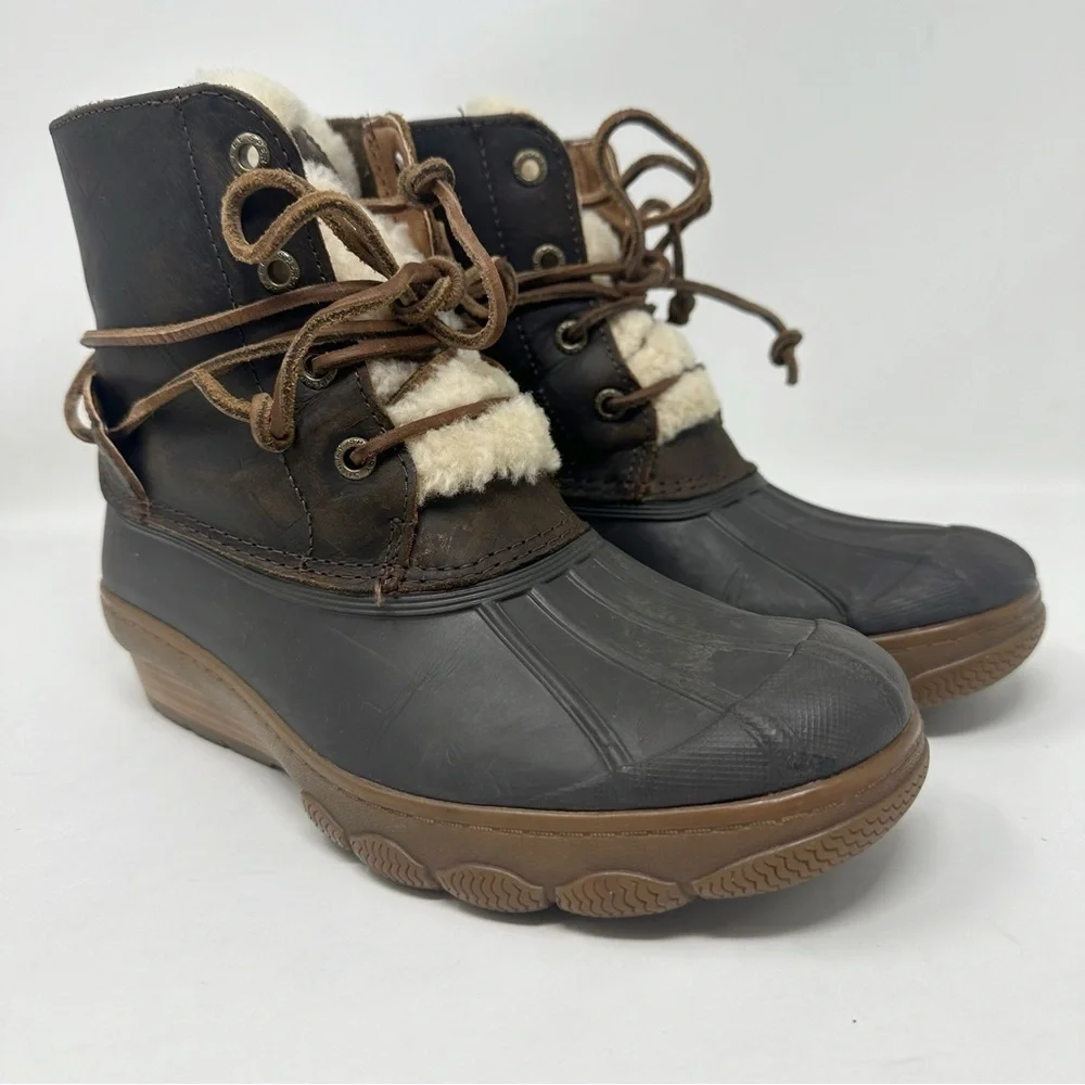 Sperry Saltwater Edge Sherpa Duck Boots